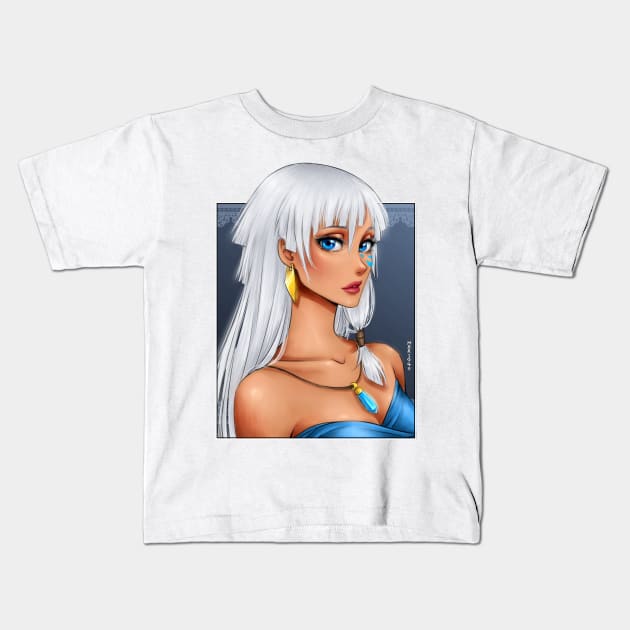 Kida - Atlantis Kids T-Shirt by Mari945